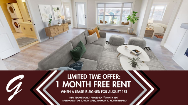 1ST MONTH FREE! AUG 1ST- 2 BED/2 BATH- TOP FLOOR- BALCONY