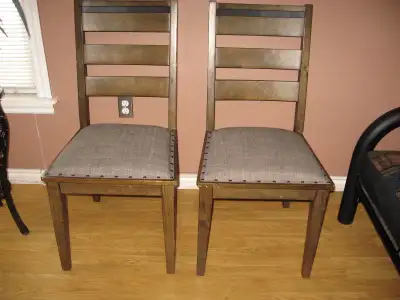 Set of   two dining  chairs, View more