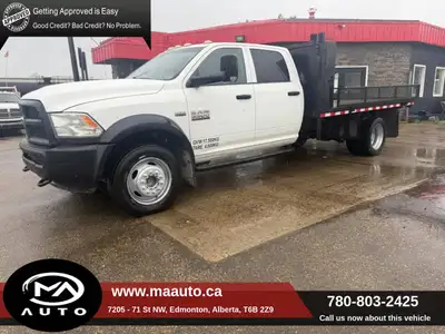 2017 RAM 5500 4WD Crew Cab Flat-Deck 11FT Engine: Hemi 6.4 L Gas Odometer: 323,204 KM Active title ~...