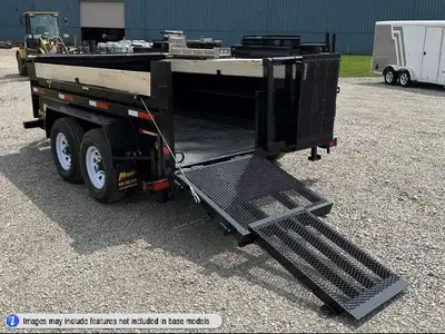 Miska Ultra Low Pro 7 Ton Heavy Duty Dump Trailer 14,000lb GVWR, 81in.x12' Dump Trailers Starting at...