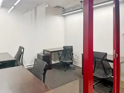 Access a bright and inspiring office space to rent designed to help teams of five to do their best w...