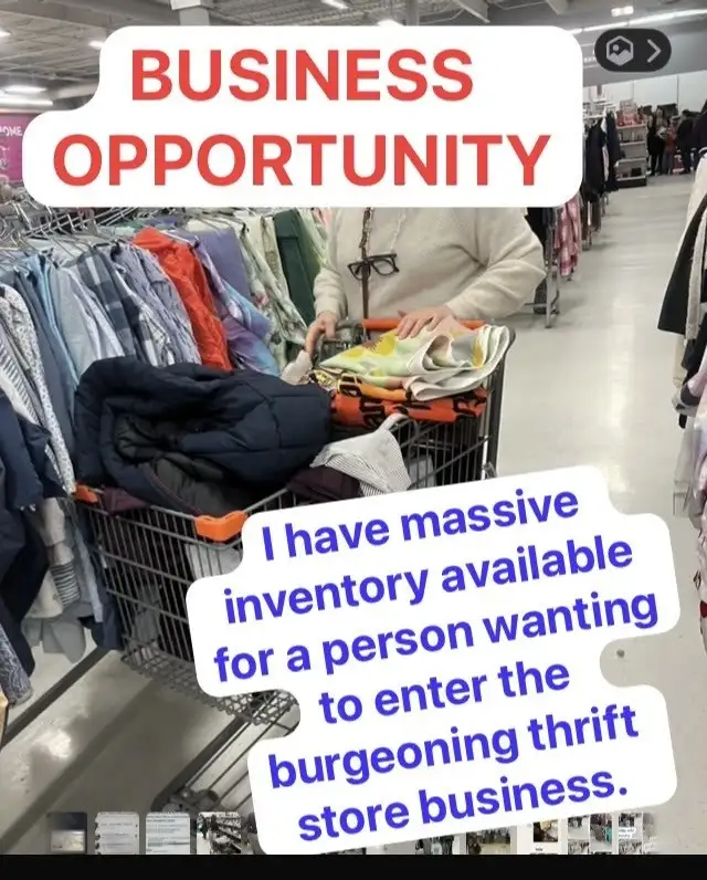All the stock needed to open a major THRIFT store. Be the BOSS