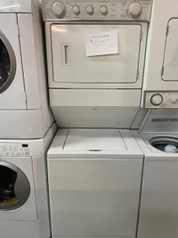 Laveuse sécheuse superposées combo (stacker) blanches Whirlpool