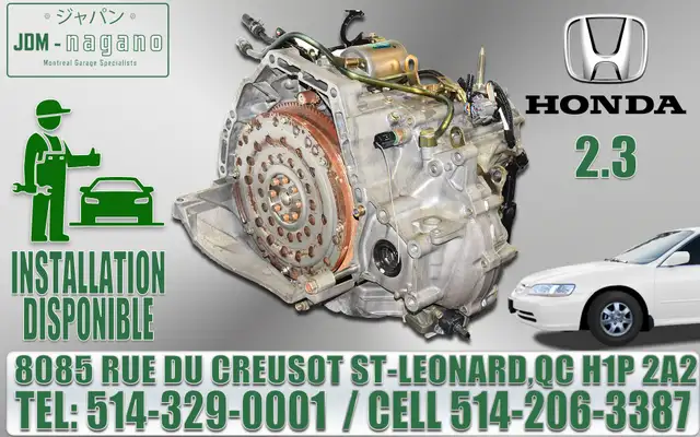 Moteur Honda CRV Civic Accord Element Pilot Odessey Ridgeline in Transmission & Drivetrain in Drummondville - Image 7