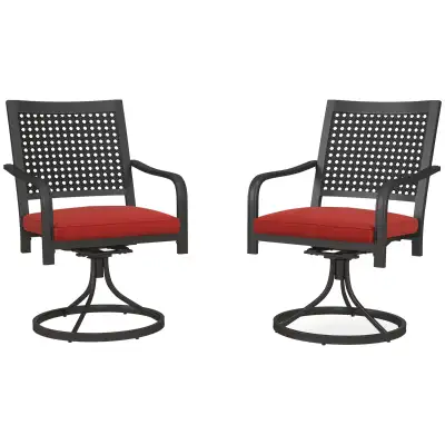 Patio Swivel Chairs with Cushion, Outdoor Swivel Rocker with Cur, View more