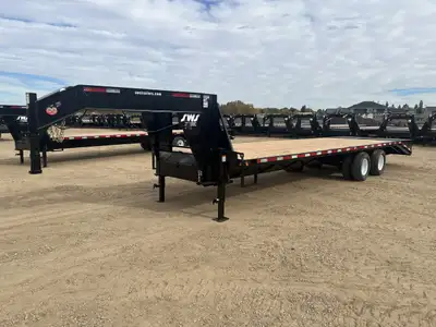 NEW 2026 SWS 8.5 x 30' Gooseneck Trailer Tandem Dual 2 x 10,000 lb Axles w/ Electric Brakes on Both...