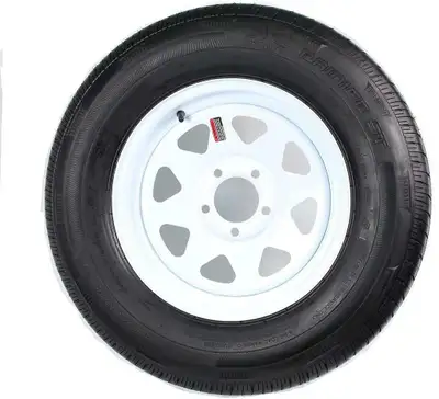 Trailer wheels and tires package 5/30 12 5 bolt $89 175/80/13 5 bolt $89 205/75/14 5 bolt $99 205/75...