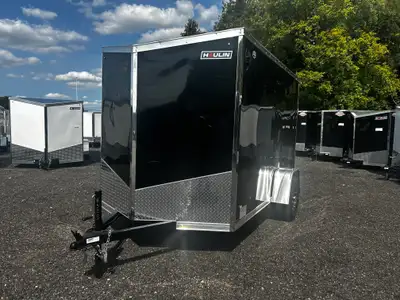 *** INCLUDES FREIGHT & PDI Just Add Taxes 6 X 10 V-Nose Single Axle Enclosed Cargo Trailer with Rear...