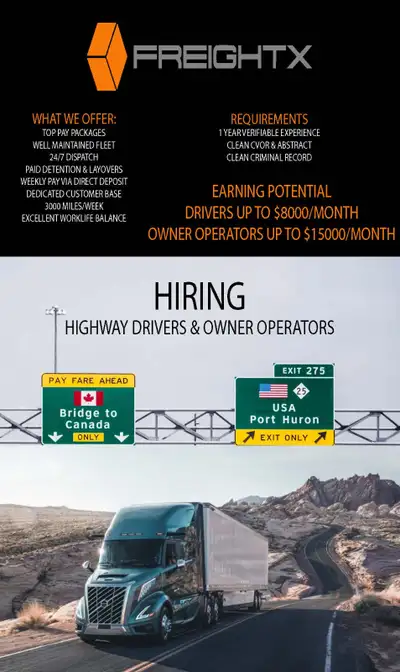 URGENT AZ DRIVER & OWNER OPERATORS NEEDED, View more