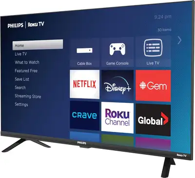 Philips Roku TV 32" HD 720p LED-LCD Smart TV Alex Compatible, Voir plus