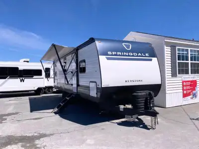 Keystone Springdale travel trailer 2620BHS highlights: Front Private Bedroom Exterior Storage with R...