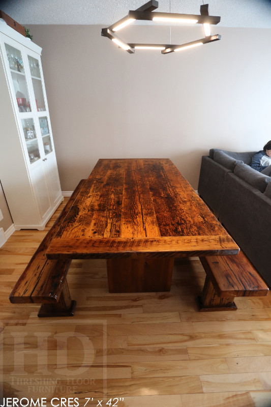 Ontario Barnwood Modern Tables / www.table.ca in Dining Tables & Sets in Cambridge - Image 2