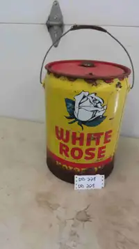 White Rose 5 Gal Pail for Motor Oil