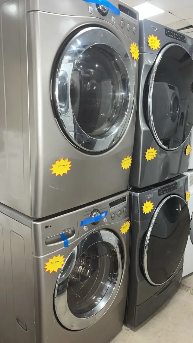 Lg 27” Stackable Washer And Dryer Fully Tested  30-Day Warranty in Washers & Dryers in Kitchener / Waterloo - Image 2
