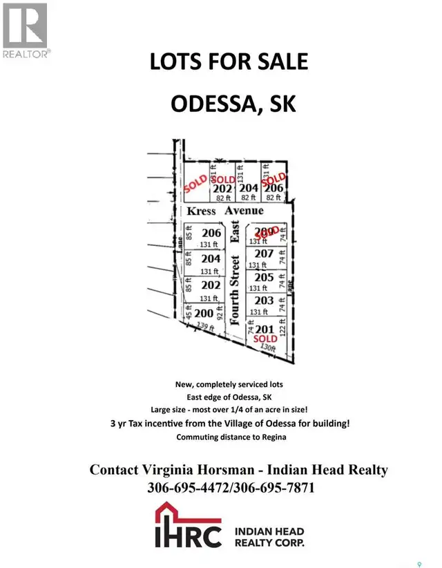 204 Kress AVENUE Odessa, Saskatchewan in Land for Sale in Regina - Image 12