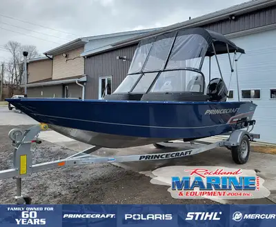 PRICING INCLUDES CURRENT PRINCECRAFT REBATE PACKAGE INCLUDES: -60HP MERC - GALVANIZED TRAILER - REAR...