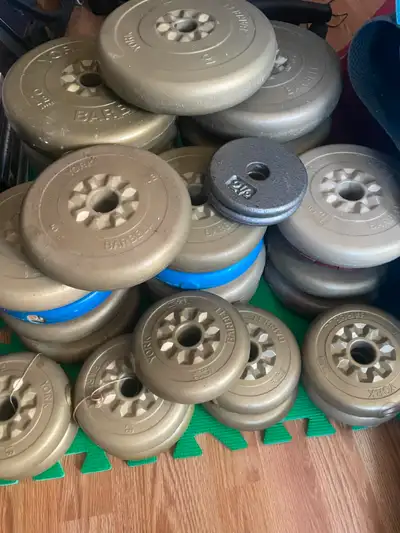 Plastic Weight Plates for working out 10lbs 5lbs and 2.5lbs, View more