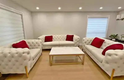 Tufted Living Room Sofa Set, View more
