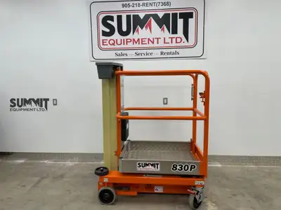 Fully inspected and shop-tested vertical mast lift. This 2019 JLG 830P has passed a fresh annual saf...