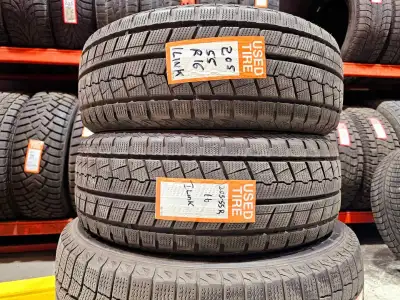 A pair of good used P205/55R16 ILink Winter IL868 install and balance $200 Loose purchase $80 each T...