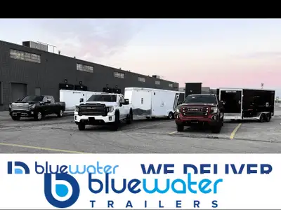 Bluewater Forest River Steel Enclosed 5,6,7 Wide Trailers 5' x 8' starting at $4,255.00 or $85.09/mo...