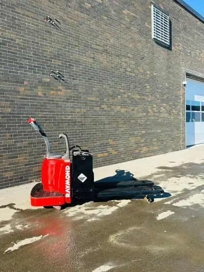 Keywords: Raymond forklift, electric pallet jack, ride-on pallet jack, 6,000 lbs capacity, warehouse...