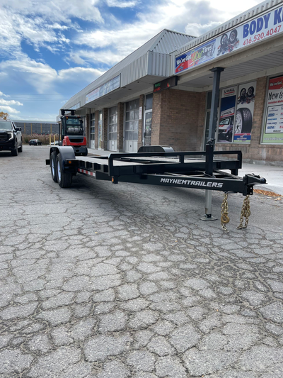 18' car suv truck hauler trailer 2 5200lb axle with electric brakes 2 5/16 ball ...