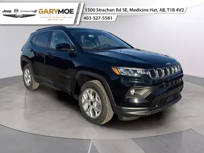 Introducing the sleek and commanding 2026 Jeep Compass North 4x4 in an elegant black exterior. This...