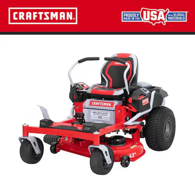 Craftsman 42-in Battery Zero-turn Riding Lawn Mower CMCRM in Lawnmowers & Leaf Blowers in Regina - Image 3