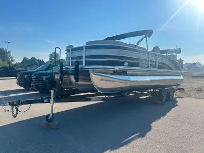 *Can not be viewed until April, 2026* (Price plus HST) 2021 Harris 230 Cruiser Tritoon Mercury 150 |...