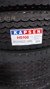 385/65R22.5 KAPSEN HS -106 20PR  28/32 LIFT AXLE Mississauga / Peel Region Toronto (GTA) Preview