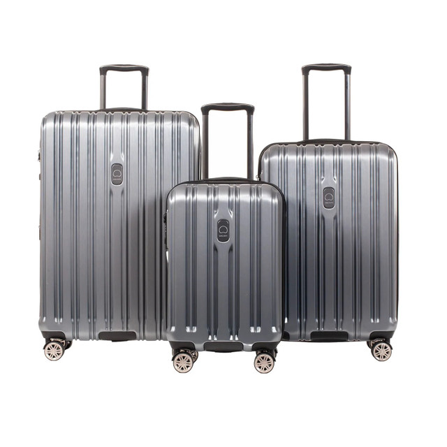Delsey ChromeTec Expandable 3Piece Spinner Luggage Set Other City