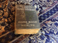 Collectable antique book on family health