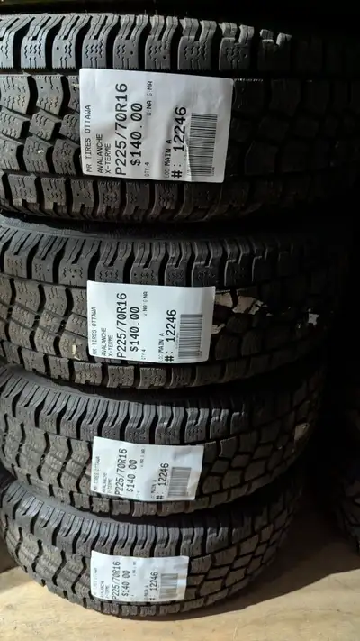SET OF 4X P225/70R16 225/70/16 AVALANCHE X-TERME TAG # 12246 ** Please read details below ** MR. TIR...