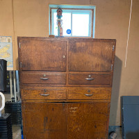 Unique antique Industrial cabinet -  one of a kind 