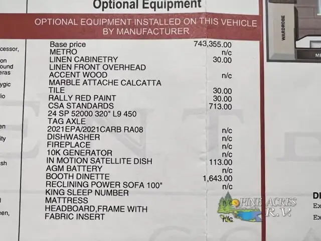 2024 Entegra Coach Anthem 44B 450 h.p. Diesel in RVs & Motorhomes in Moncton - Image 111