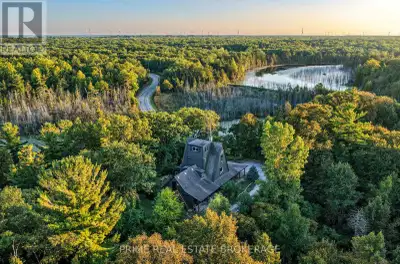 A rare A-frame retreat perched on the highest point in Port Franks this enchanting property offers s...