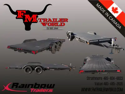 18' Rainbow Excursion Car Equipment Hauler/Trailer 2-3500# axles - Model 6318M Canadian Built 18' de...