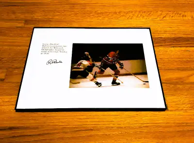 PHOTO 1: (approx. 13” x 10”) ~#19 Larry ‘Big Bird’ Robinson Montreal Canadiens w/Replica Signature G...