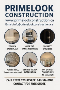 BACKSPLASH /TILES /RANGE HOOD INSTALLATION/RENOVATION SERVICES Mississauga / Peel Region Toronto (GTA) Preview