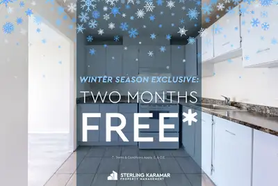 Current Promotions Winter Exclusive | 2 Months FREE on a 14 Months Lease!* Winter Exclusive | 2 Mont...
