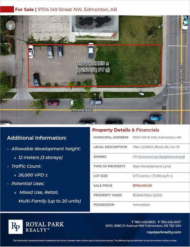 LAND DEVELOPMENT OPPORTUNITY63436971484675121
