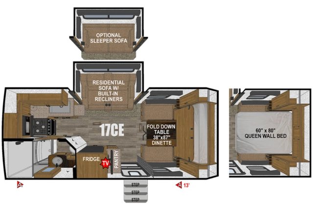 2026 OUTDOORS RV CREEK SIDE 17CE in Travel Trailers & Campers in Kelowna - Image 3