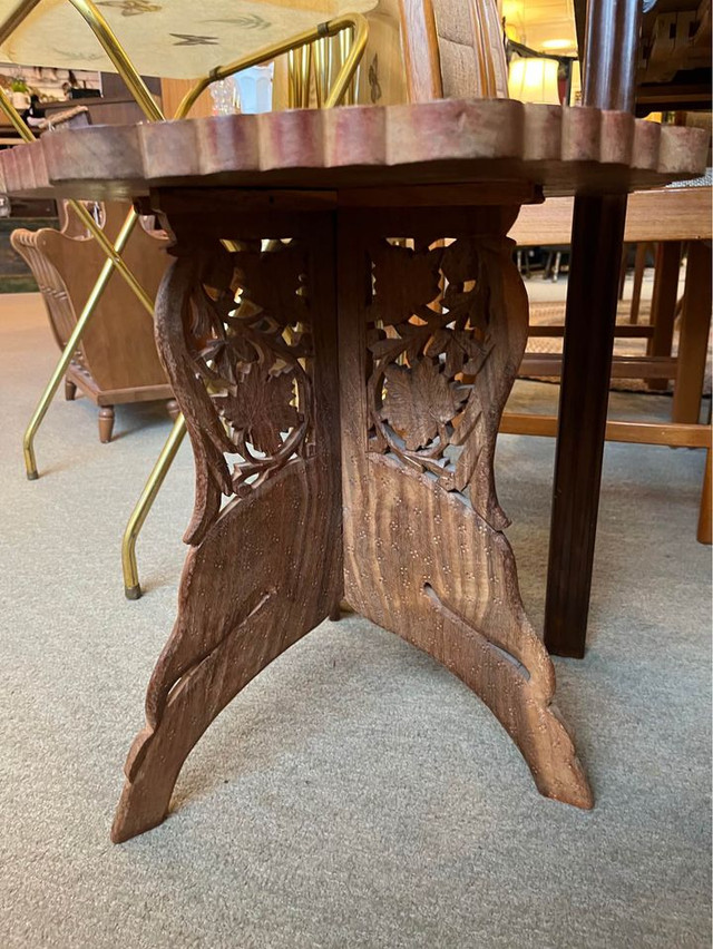 Gorgeous stool! There are two available at $195. Ornate detailin in Arts & Collectibles in Calgary - Image 4