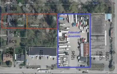 Potential to assemble with other adjacent lots to develop both residential and industrial. Official...