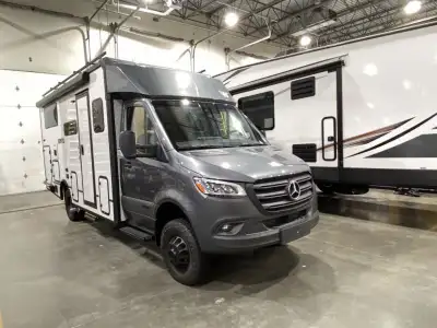 Winnebago EKKO Sprinter Class C diesel motorhome 23B highlights: Dry-Wet Bath Multifunctional Lounge...