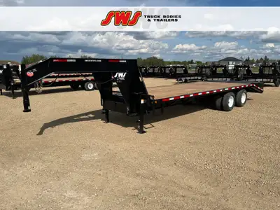 NEW 2026 SWS 8.5 x 26' Gooseneck Trailer Tandem Dual Axles 2 x 10,000 lb Axles w/ Electric Brakes on...