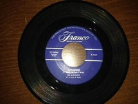 Vinyl 45 rpm record by Rene Angelil "Les Baronets"