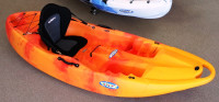Purity Sit-on Top Kayak free paddle built-in wheel for transport