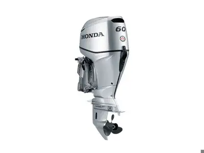 60hp, long shaft, tiller, with electric start, and power tilt/trim. Comes with a 25L tank.Prop is av...